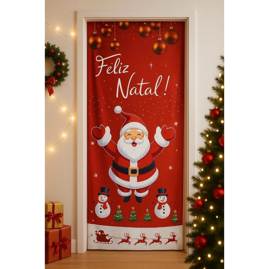 Enfeite de Porta de Natal 2,10m x 0,85m