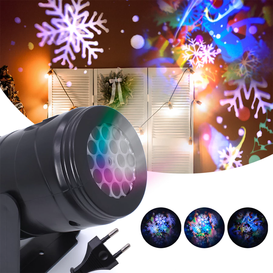 Projetor Led Decoração Natal Desenhos Natalinos Laser Jardim