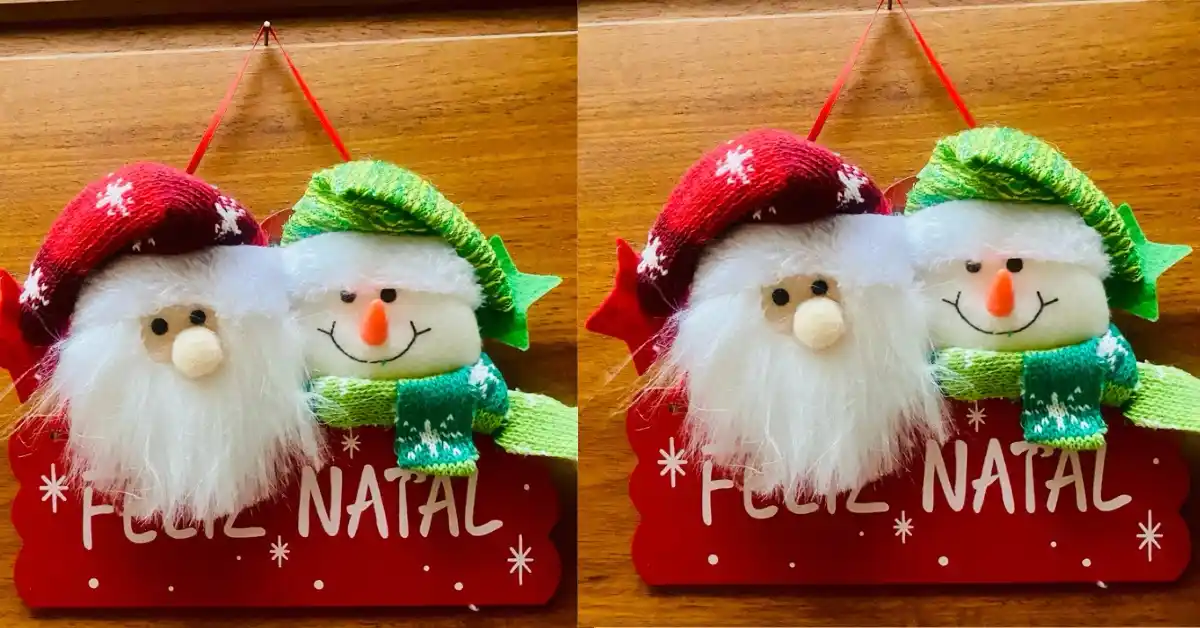 enfeites de natal porta
